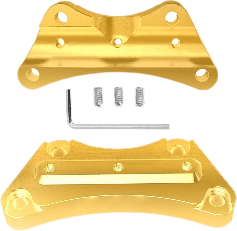 VPZMT Gold Anti-Slip Handlebar Risers 1'' Top Clamp for Harley Davidson Touring/Electra Glide/Road Glide/Street Glide/Road King 1997-2025 Models - Image 5